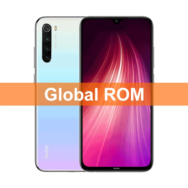 Смартфон Redmi Note 8 с глобальной ПЗУ, 6 ГБ, 128 ГБ, 48 МП, четыре камеры, Восьмиядерный процессор Snapdragon 665, FHD экран 6,3 дюйма, 4000 мА/ч, видео 18 Вт, 2,14 K - Цвет: Global ROM White