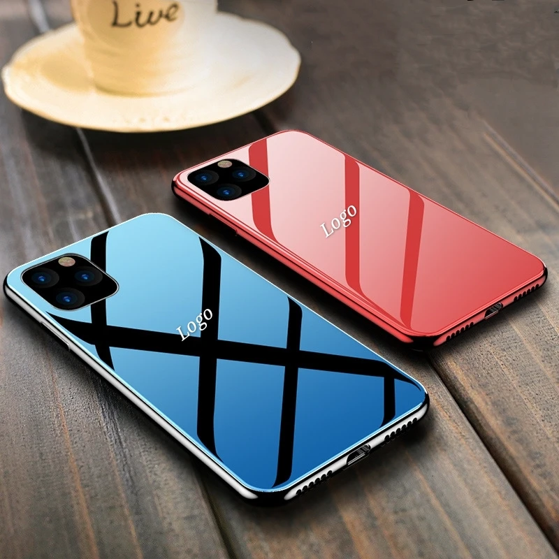 Роскошный чехол из закаленного стекла для Apple iphone 8 6 6s 7 plus задняя крышка X XS XR 11 pro MAX