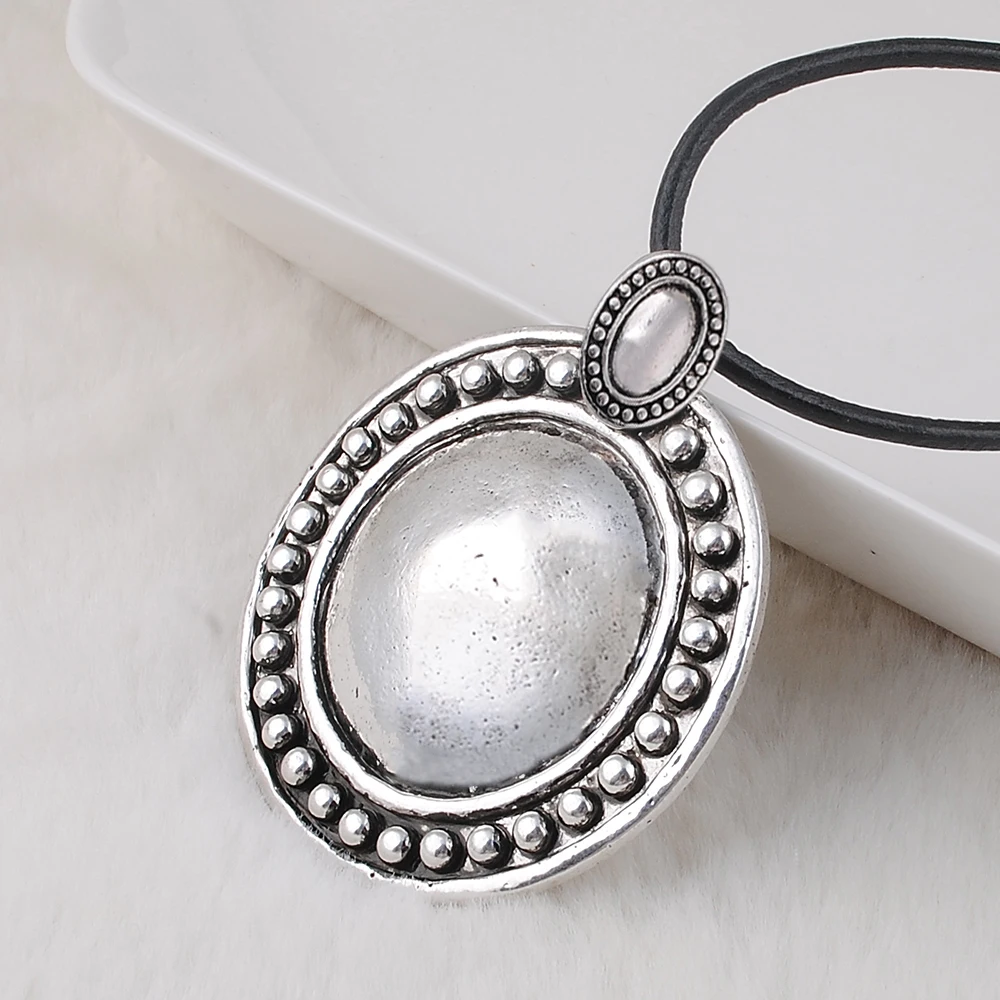 Женское колье-чокер в стиле панк ожерелье макси большие круглые металлические