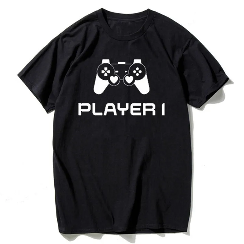 

Summer Fashion T-shirt Couple Tops Women Men Short Sleeve T Shirts for Lover Player Letter Print Tee Shirt Camisetas Tops