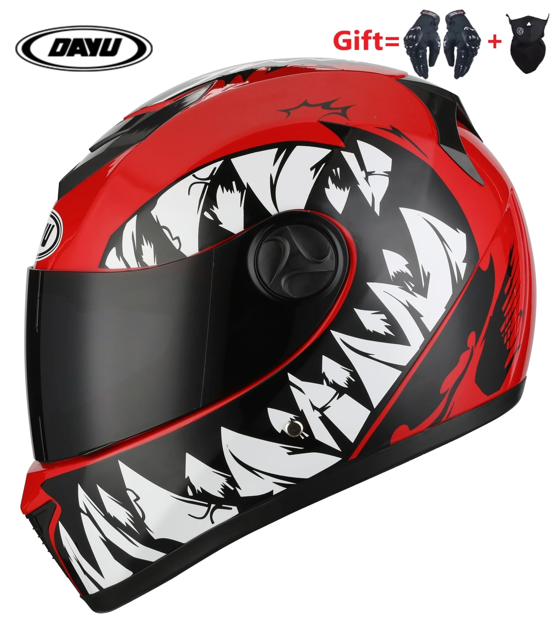 

Подарок = перчатки + маска на все лицо мотоциклетный шлем с двойными линзами мотоциклетный шлем с двойным козырьком шлемы для мотоциклистов ...