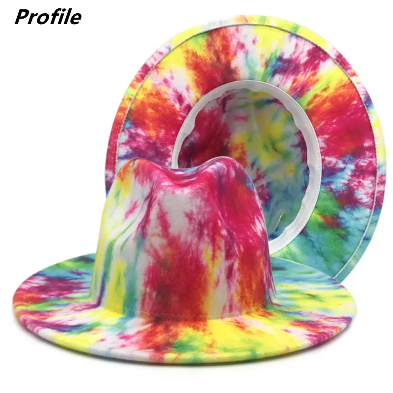 

Фетровая шляпа с цветочным рисунком, фетровая шляпа унисекс с асимметричным рисунком, с цветным рисунком, Зимняя шляпа, оптовая продажа кеп...