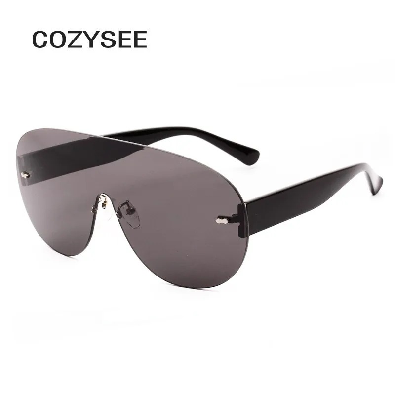 Винтаж без оправы Овальные Солнцезащитные очки женские 2020 дизайнерские Itaty бренд