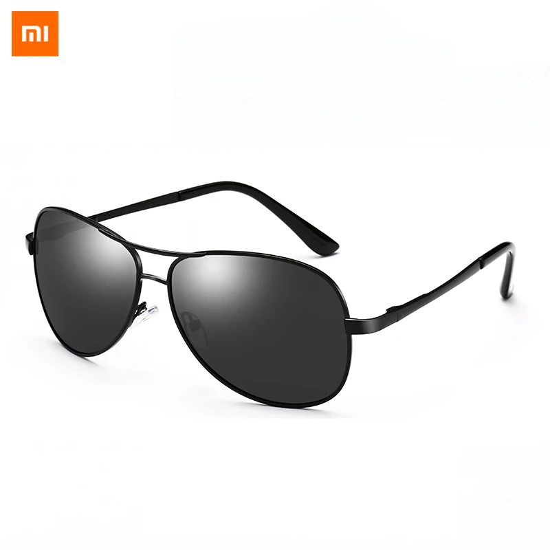 Xiaomi Mijia Youpin наплыв солнцезащитные очки мужские солнцезащитные очки ночное видение поляризация UVA защита от UVB Лучшая цена