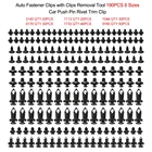 Универсальные автомобильные крепежные зажимы , Пластиковые Крепежные заклепки, зажимы 190 шт ., 6 размеров , автомобильные нажимные булавки, заклепки, декоративные зажимы, крепежные зажимы