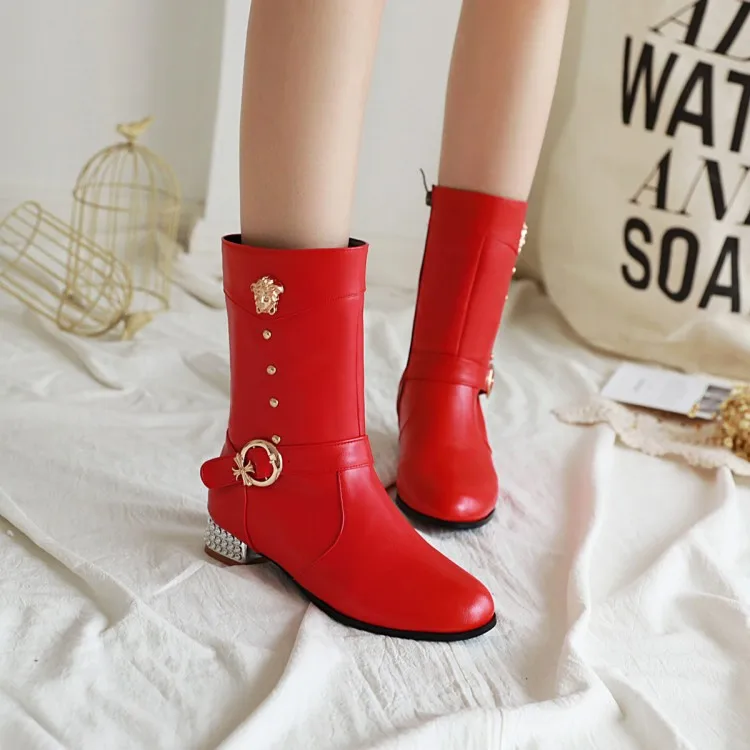 Большие размеры 9 10 11 ботинки женская обувь ботильоны для женщин женские зимние