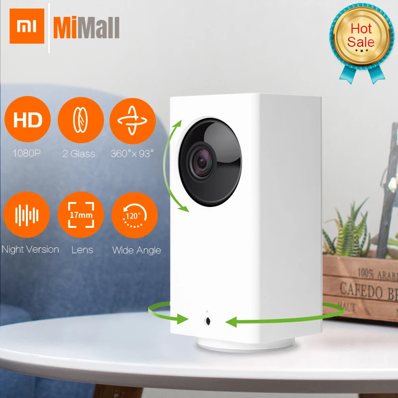 Xiao mi jia IP камера Dafang умный монитор 120 градусов 1080p умная безопасность wifi камера ночного видения для mi Home App