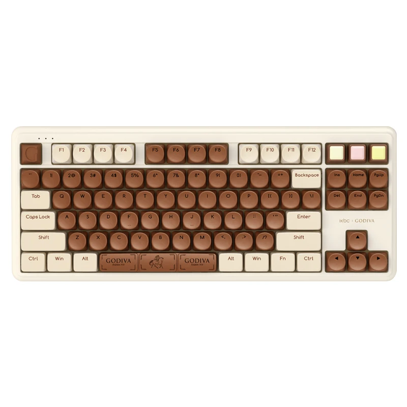 Mechanical keyboard Bluetooth/wireless 2.4g dual-mode 87-key chocolate ultra-thin laptop keyboard for iPhone PC gamer