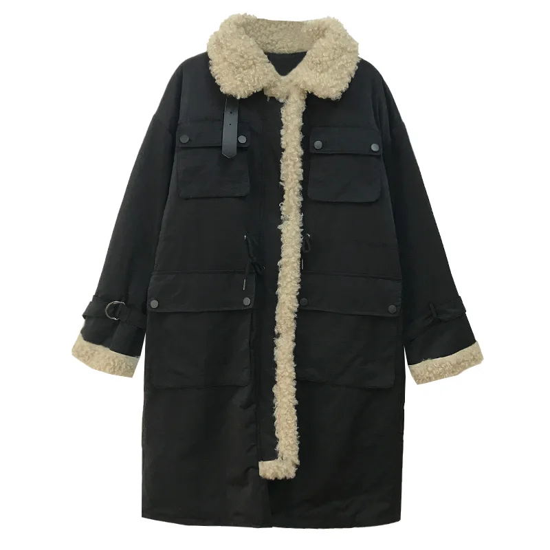 

2020 New Womens Parkas Winter Jacket Women Plus Size Outwear Long Parka Mujer Cotton Padded Overcoat Casual Oversize Coat Female