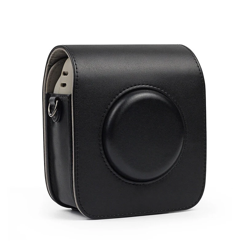 for fujifilm instax square sq20 sq10 camera bag case pu leather vintage shoulder strap pouch camera protection carry cover free global shipping