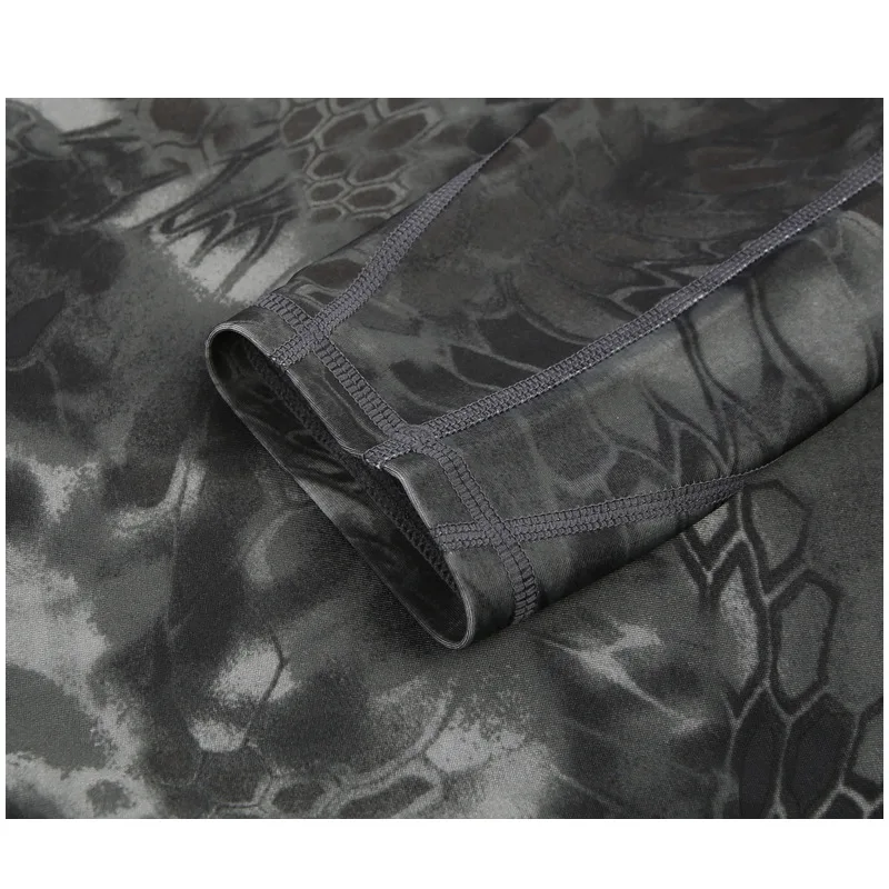 Outdoor Tactical Camouflage Quick-drying Long-sleeved Stretch Fitness Slim Top Breathable Wear-resistant Long-sleeved T-shirt