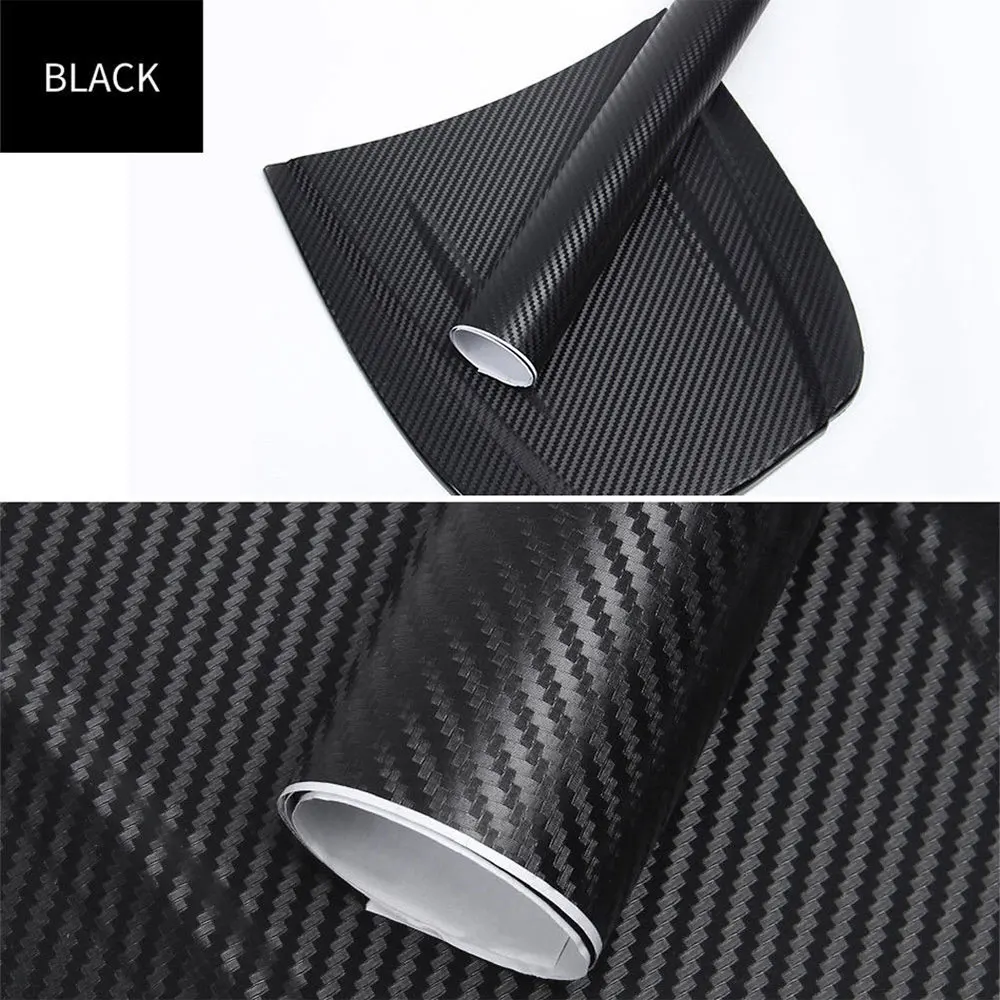 

Universal 127 X 50cm 3D HIGH GLOSS Car Decals Car Sticker Door Vehicle Side Mirror DIY Carbon Fiber Car Protection Film