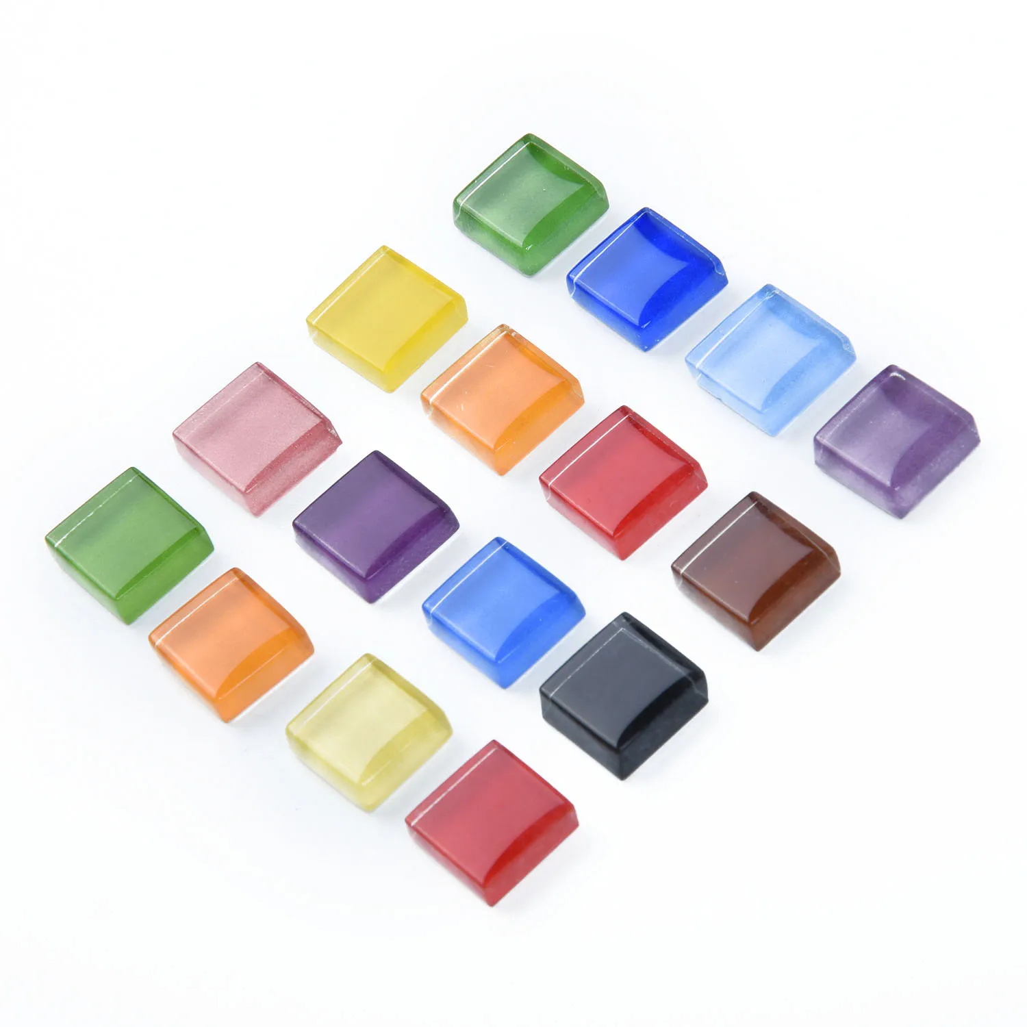 

Multi Colours Mosaic Square Glass Tiles DIY Crafts Art Accessories Supply 100g