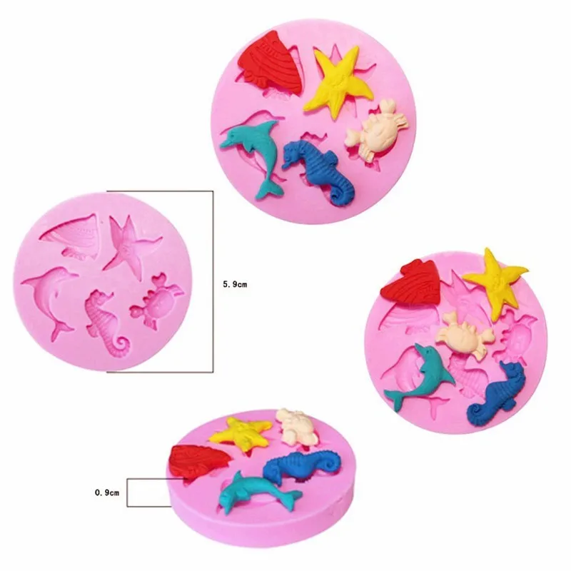 Силиконовая форма в виде рыбы Дельфина помадки торта | Дом и сад