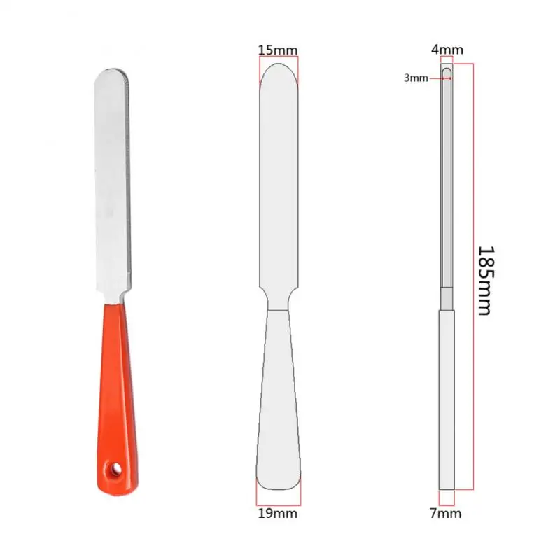 

1 Pcs Guitar Fret Crowning Stainless Steel Narrow Dual Cutting Edge Tool Durable File Narrow Dual Cutting Edge Tool