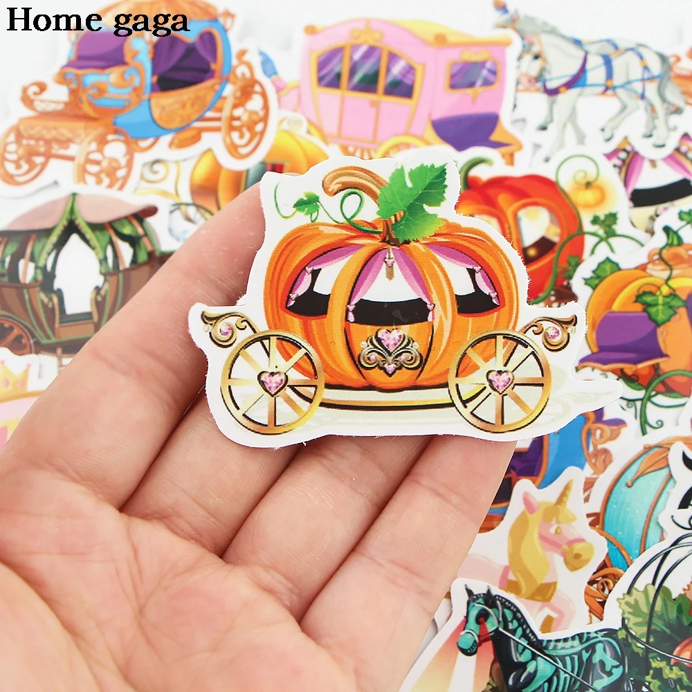 

DB281 Homegaga 18pcs/set Pumpkin Stickers For Notebooks Stationery Motorcycles Laptop Luggage Scrapbooking Vintage Stickers 90s