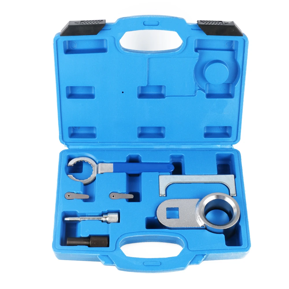 

7pcs Engine Timing Belts Remover Tool For Volkswagen 2.4 2.5 Dsdi Tdicr Lock Pin And Tensioner Crankshaft Pulley Gripping Tool