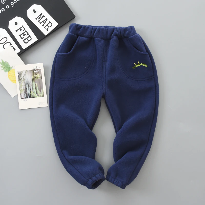 Зимние штаны для девочек однотонные плотные мягкие теплые флисовые длинные