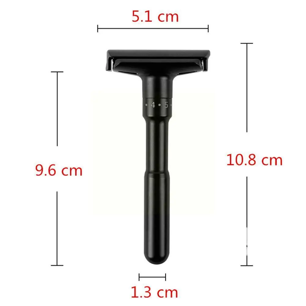 

Manual Razor High Quality Wet Shave Black Base Full Professional Metal Razor Rust-free I2J5