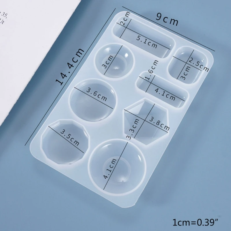 Кристальная эпоксидная смола форма серьга геометрической формы Ушная подвеска