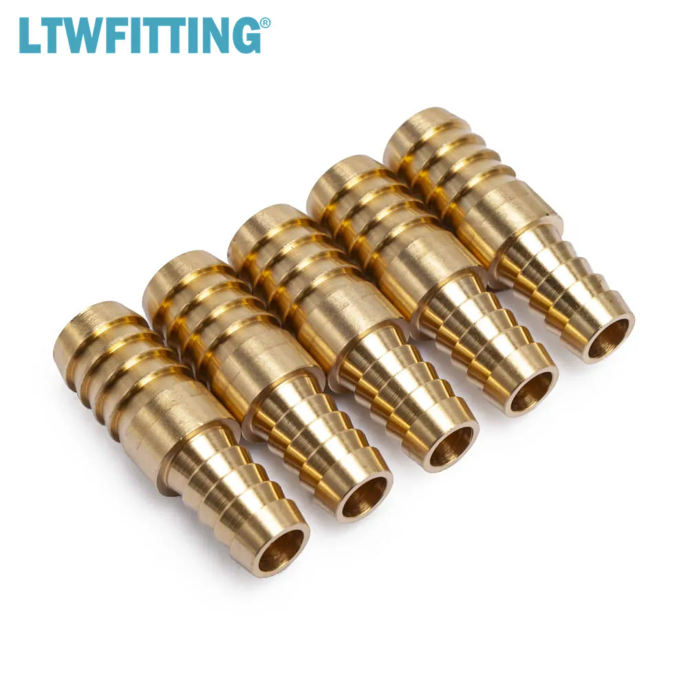 LTWFITTING латунный шлангный редуктор шлангов Mender 3/8 &quotID Hose x 1/2&quot ID Fitting Air Fuel Boat|barbed hose
