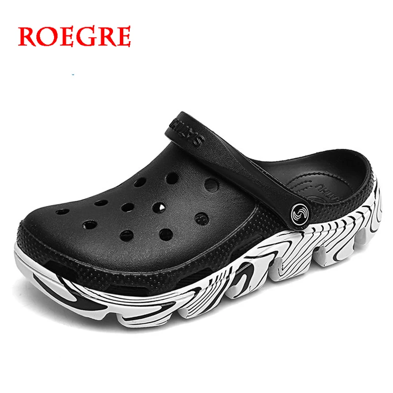 

Мужские сандалии, пляжные шлепанцы, камуфляжные, черные, для улицы, размер 39-47, летняя обувь