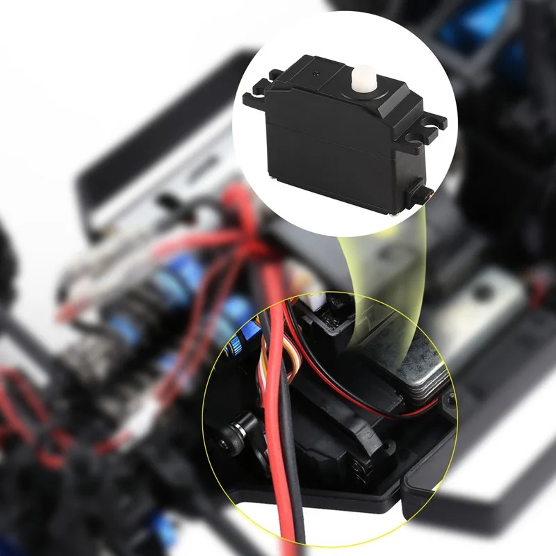25 г пластик сервопривод рулевого управления для 1/12 Wltoy 12428 12423 12628 Rc модель