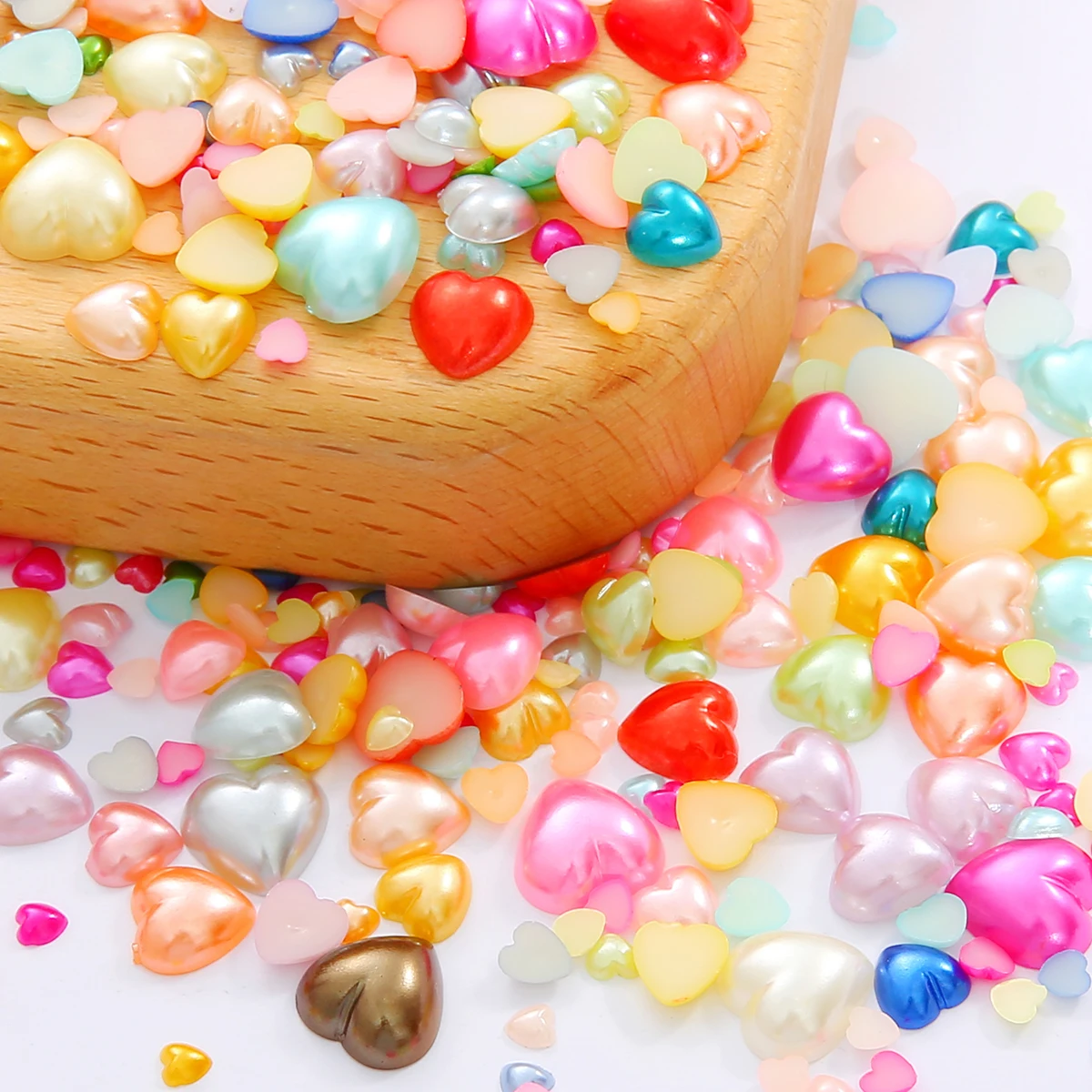 Бусины из АБС-пластика с плоской задней стороной 3-12 мм