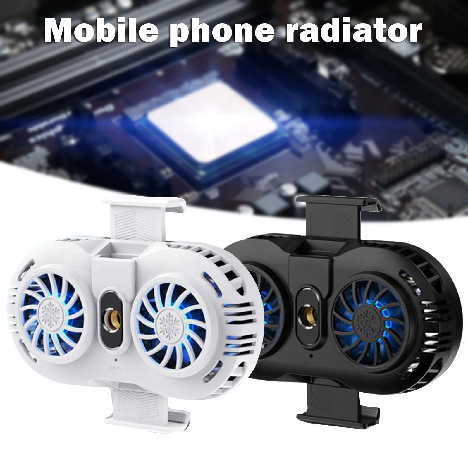 

Mobile Phone Radiator Gaming Universal Phone Cooler Adjustable Portable Fan Holder Heat Sink for Cell Phones GDeals