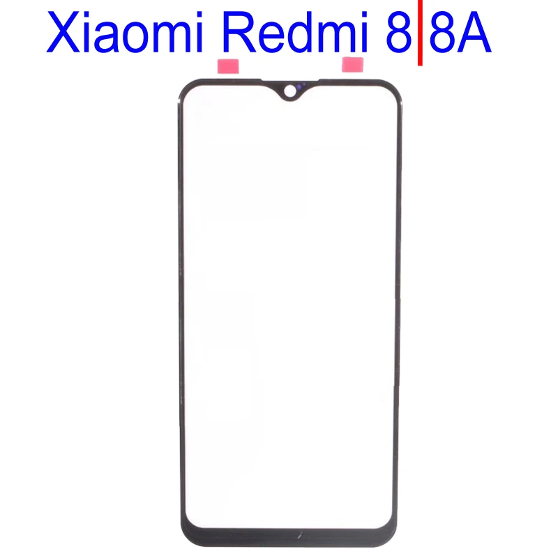 100% Новая высококачественная внешняя Фронтальная панель для Xiaomi REDMI 8 внешнее