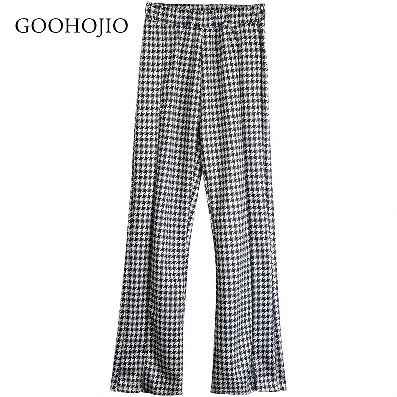 

GOOHOJIO 2021 Spring and Autumn All-match Women Pants Temperament Fashion Trousers for Women Chic Casual Wide Leg Pants Women