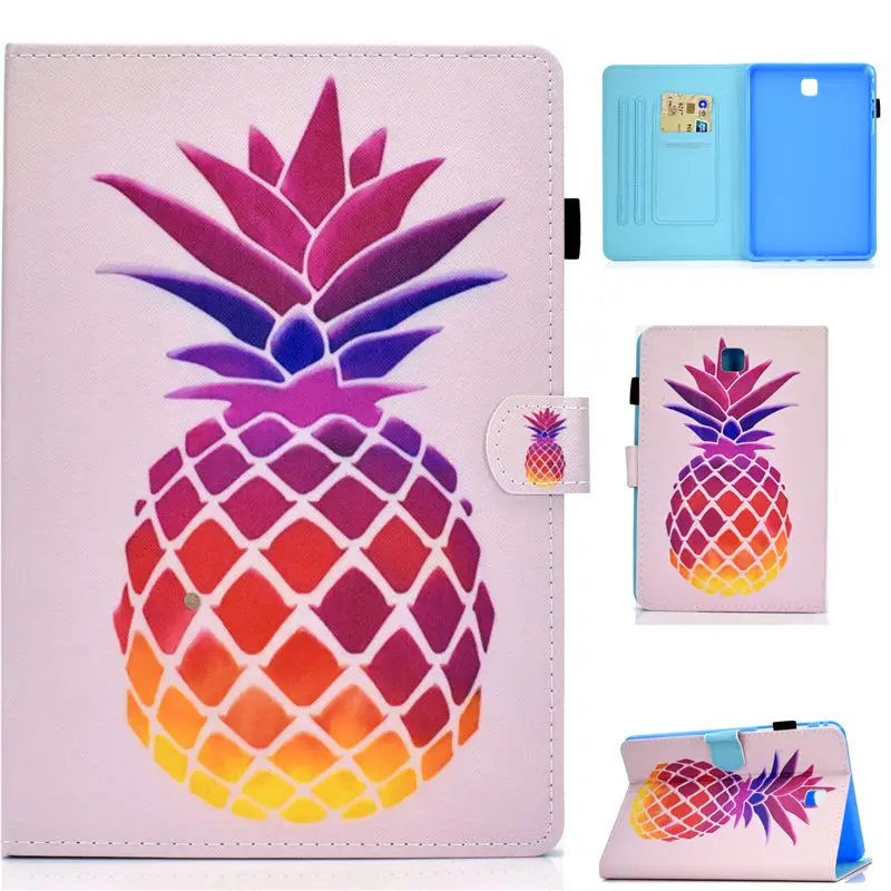 S040 SM-T355 чехол для Samsung Galaxy Tab A 8,0 SM-T350 T355 P350 Smart Cover Funda модный мультяшный Кот планшет PU кожаный чехол-подставка - Цвет: S040