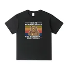 Футболка с надписью I Hate Morning People, Мужская хлопковая футболка с изображением медведя, питьевого кофе, смешного мема, людей, 100% хлопок, европейские размеры