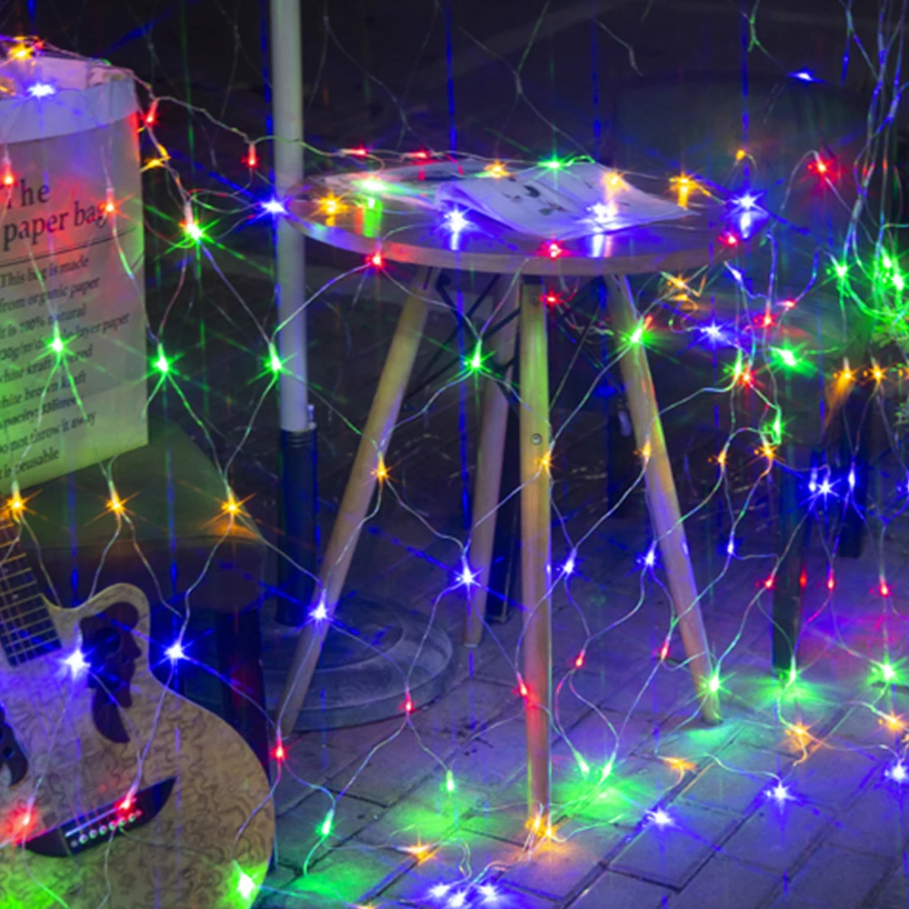 Светодиодный сетчатый струнный светильник Водонепроницаемая оконная занавеска