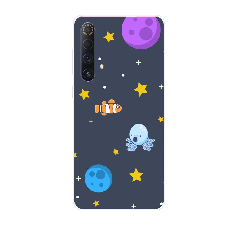 

Case For Realme X50 Fashion Painted High Quality Ultra thin Silicone Shockproof Back Cover For Realme X50 Phone Case 6.57 inch