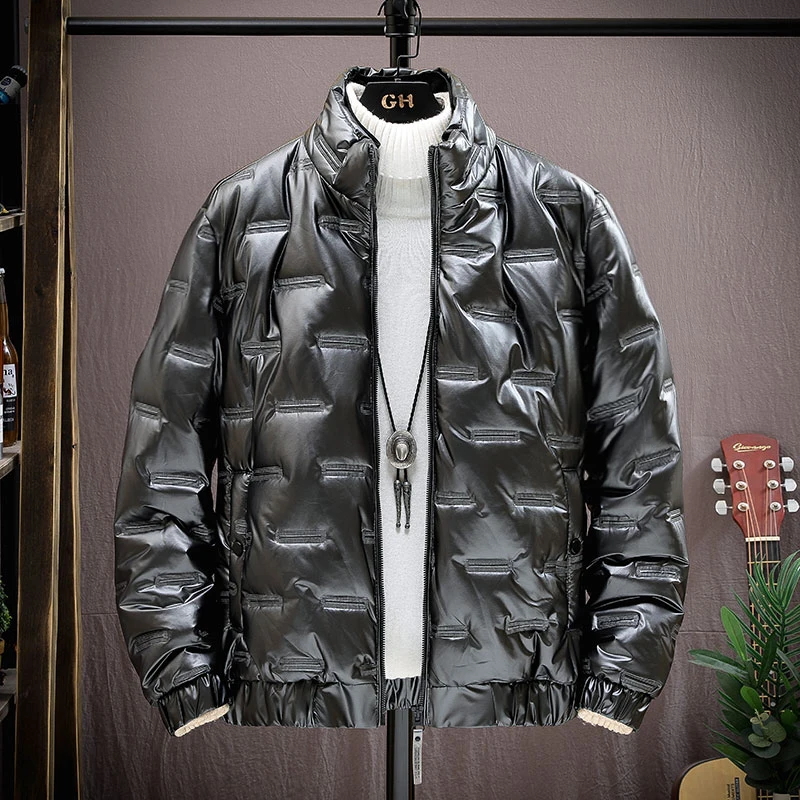 2021 winter hanging shooting stand collar large bread suit men's casual hooded cotton padded jacket thickened cotton padded jack