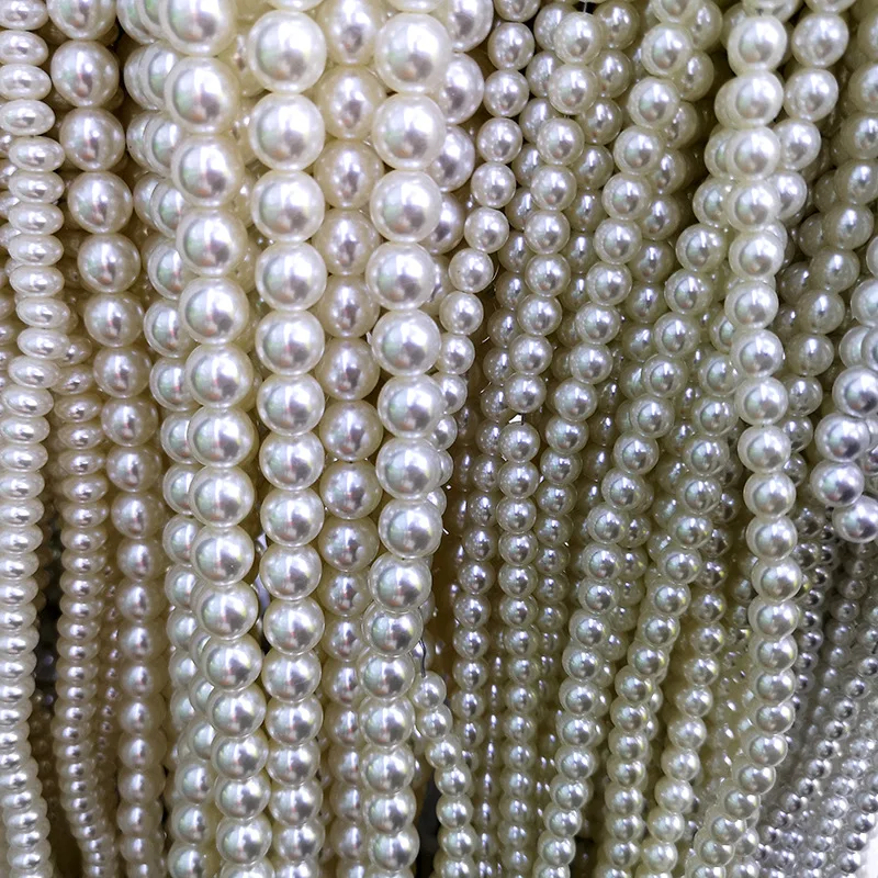 4-12mm Round And Cheap Imitation Pearls Straight Holes And Half Holes Without Holes DIY Bracelet Jewelry Accessories Making