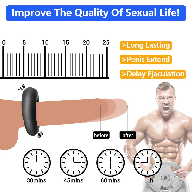 Мужские секс-игрушки вибрационное кольцо на пенис для задержки эякуляции пениса