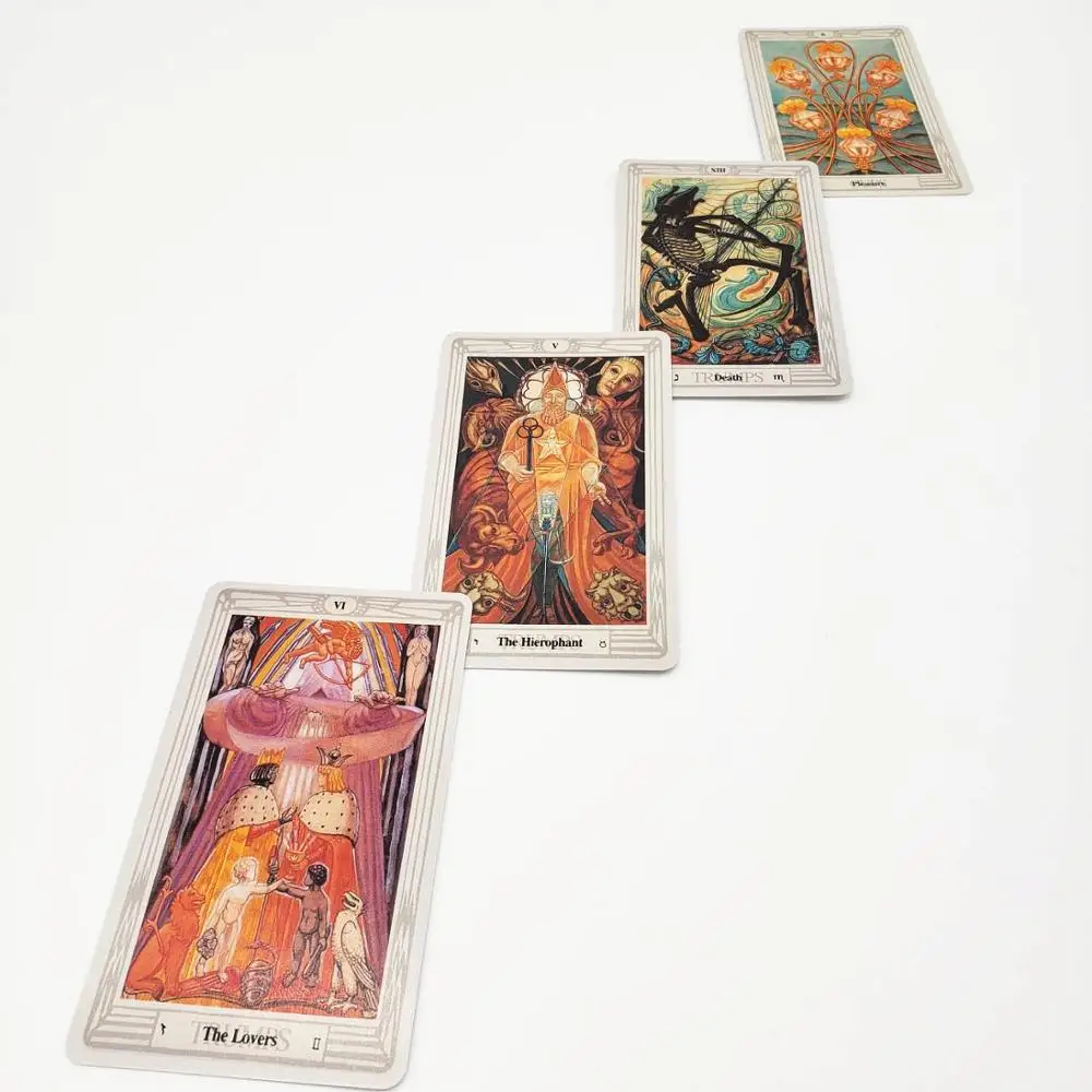ThothTarot Deck 78 Cards Future Fate Indicator Forecasting Gift Table Game Board | Спорт и развлечения