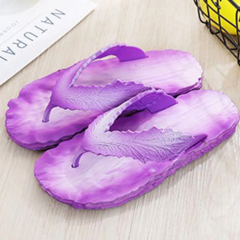 Креативная пляжная обувь Новые женские красные Тапочки с сеткой Женские