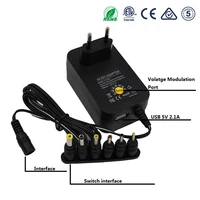 3v 4 5v 6v 7 5v 9v 12v 3a 30w power supply multi voltage 220v to 12v power supply adapter converter cable 7 plugs adapters smps