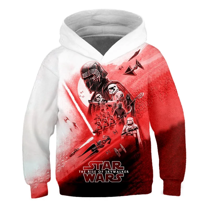 

Star Wars 3D Print Boys Hoodies Coats Spring Autumn Outerwear Hooded Sweatshirt Clothes Children Long Sleeve Pullover Tops
