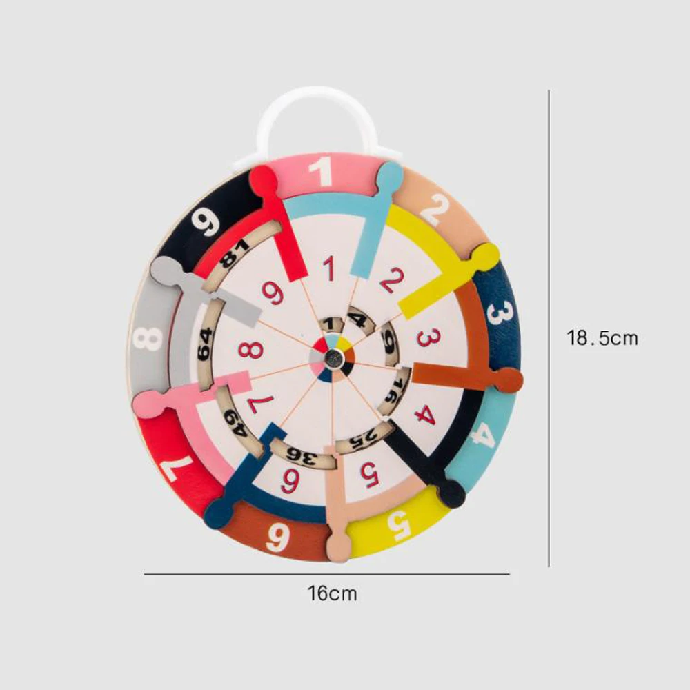 

Wooden Colorful Double-Sided Learning Multiplication Decomposition Disk Teaching Aid Early Childhood Preschool Training Toys