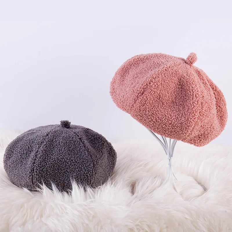 

Autumn new hot selling octagonal hat fashion fashion hat cashmere British Beret