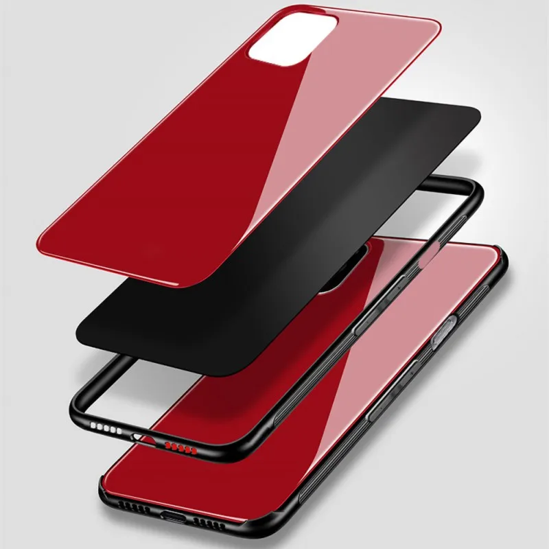 Женский чехол из закаленного стекла для IPhone 11 модная простая карта памяти Ultr |