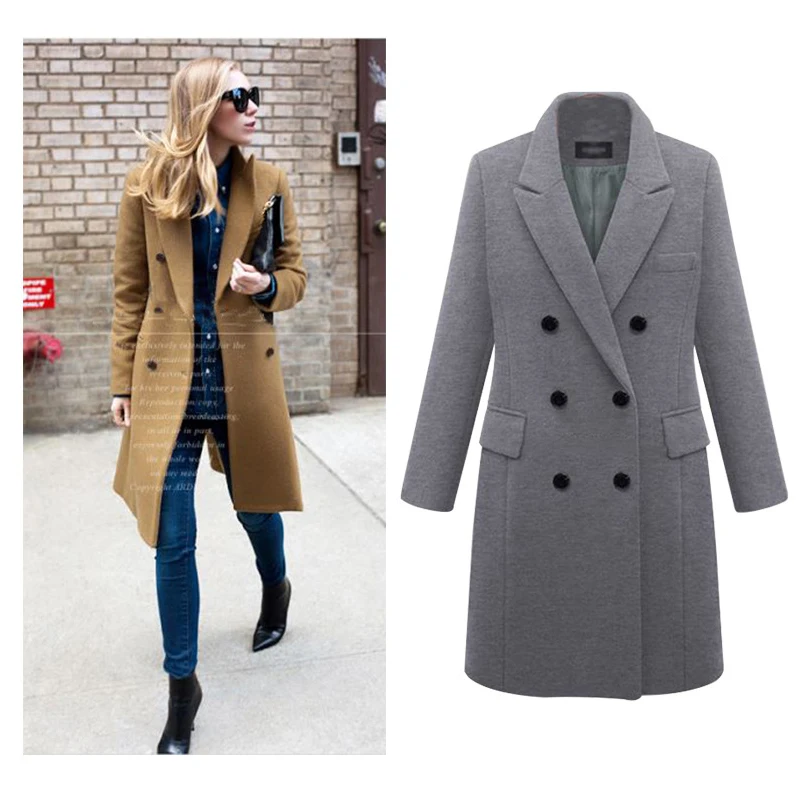 Зимнее пальто женское 2019 длинное черное шерстяное Plaszcz Damski более размер d зима Jas