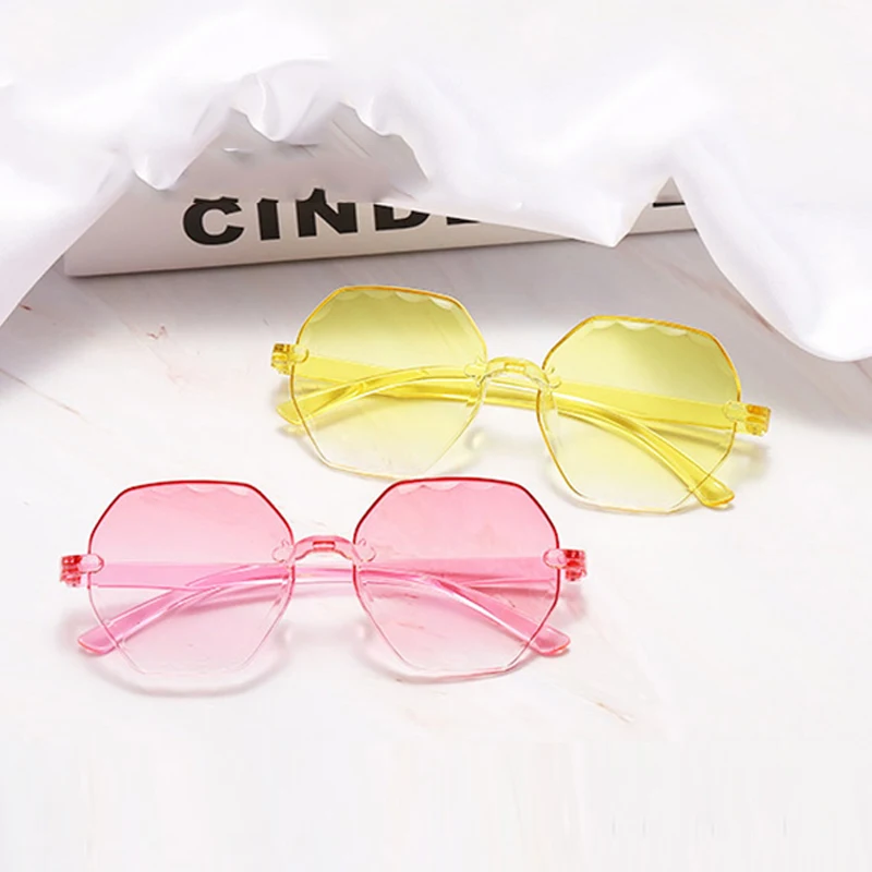 Солнцезащитные очки без оправы для мужчин и женщин винтажные с градиентными