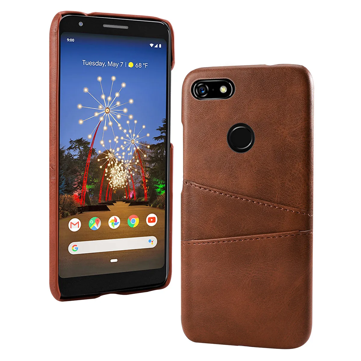 Для Google Pixel 3A XL чехол в ретро стиле до середины икры экокожа (полиуретан) кожаная