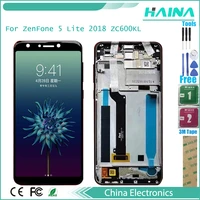 6 0 2018 original full lcd for asus zenfone 5 lite 2018 zc600kl s630 sdm630 with frame lcd display touch assembly and tools