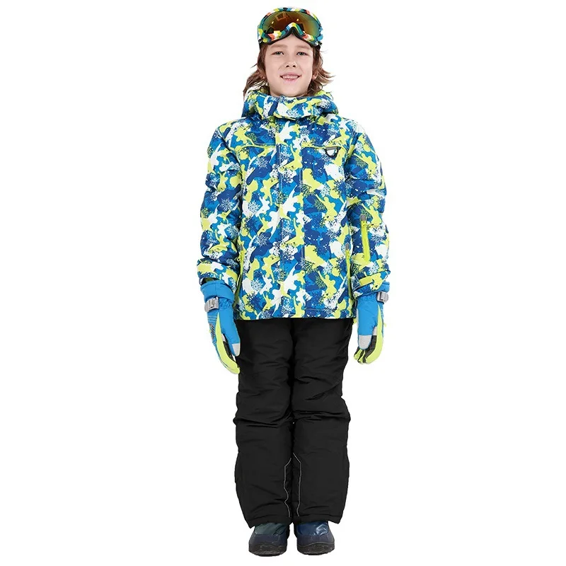 Детский лыжный костюм s новинка 2019 для мальчиков и девочек водонепроницаемые